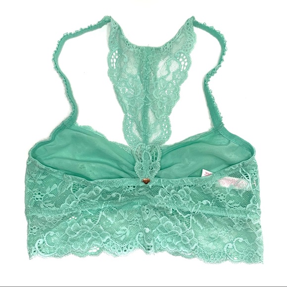 VICTORIA’S SECRET PINK Lace Bralette in mint green - Picture 2 of 3